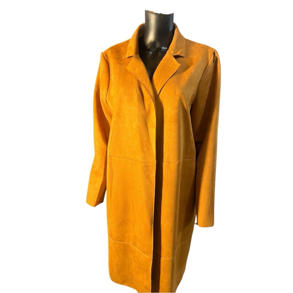 Marc New York Duster Length Faux Suede Coat, made Andrew Marc. Size XL- NWOT - Picture 6 of 8